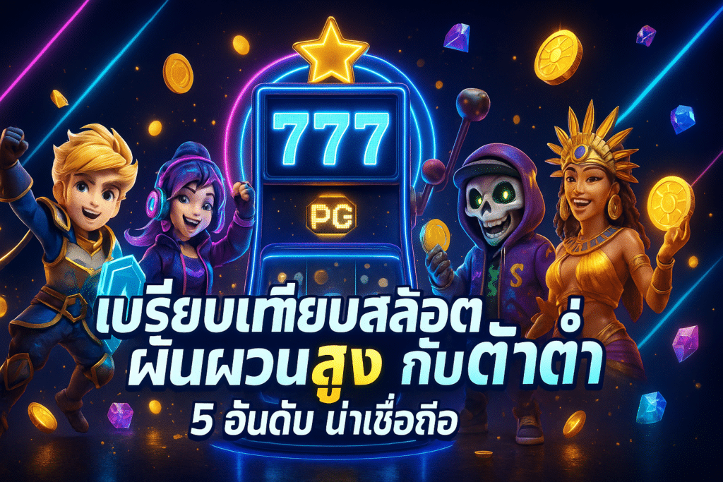 เปรียบเทียบสล็อตผันผวนสูงกับต่ำ