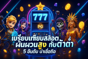 เปรียบเทียบสล็อตผันผวนสูงกับต่ำ