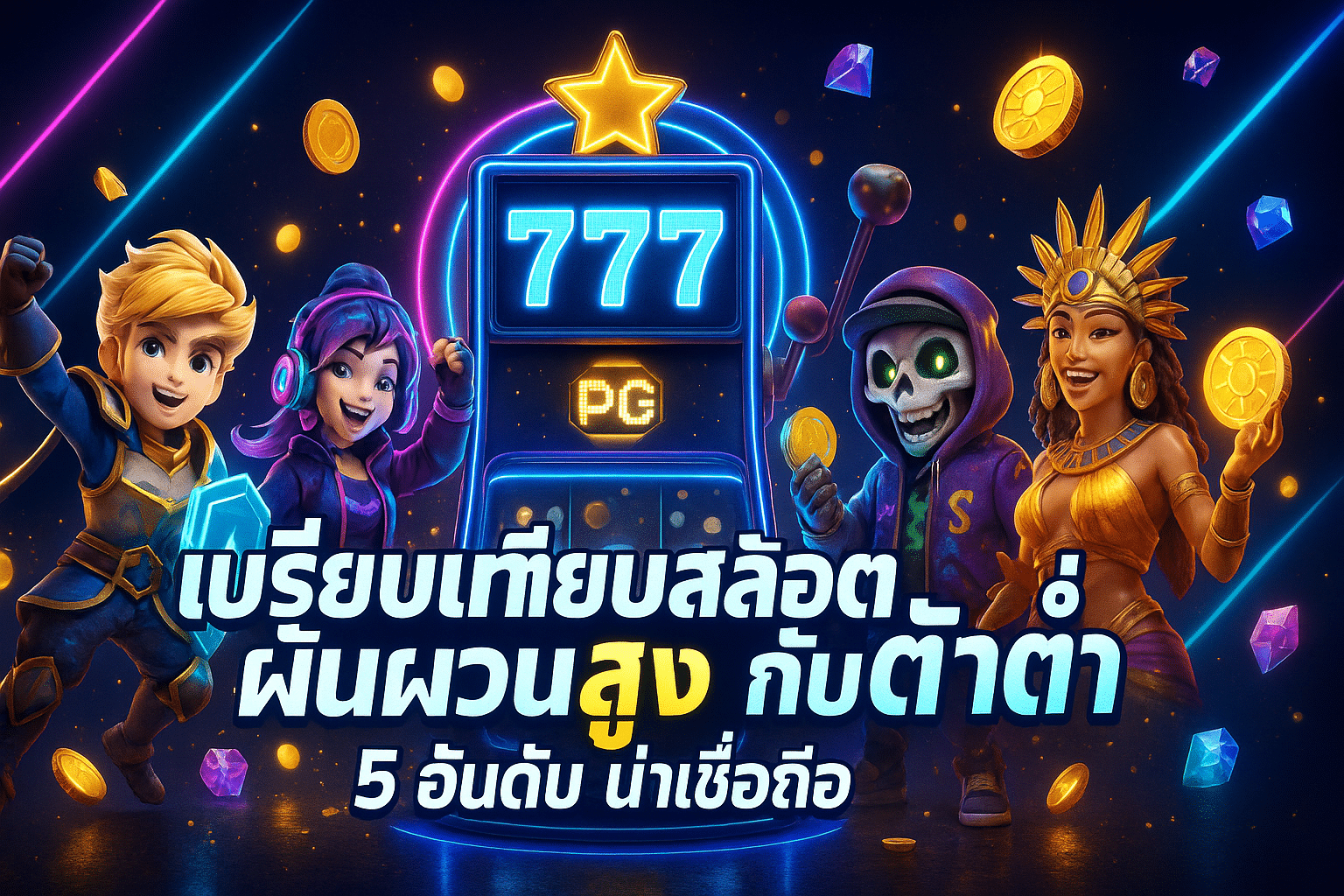เปรียบเทียบสล็อตผันผวนสูงกับต่ำ