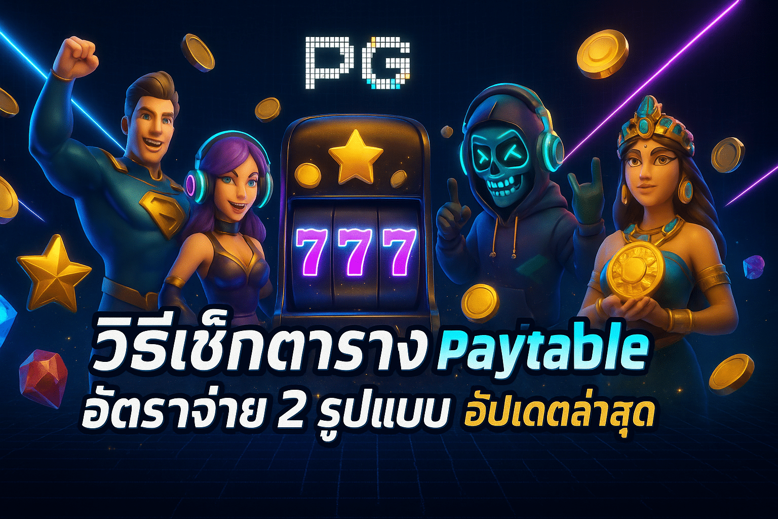 วิธีเช็กตาราง Paytable อัตราจ่าย